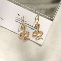 New Cobra Trend Retro Long Snake Earrings Wholesale Nihaojewelry sku image 1