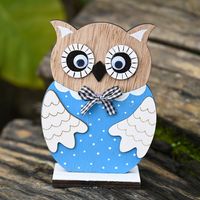 Easter Wooden Color Owl Wooden Decoration sku image 1