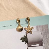 New Fashion Retro Ocean Series Earrings sku image 5