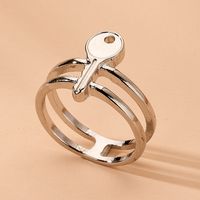 Simple Style Key Ring Minimalist Geometry Rings Wholesale Nihaojewelry sku image 1