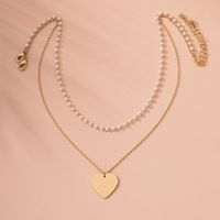 Nouveau Collier En Alliage Simple Pour Femmes Hip-hop Multicouche De Mode En Gros sku image 4