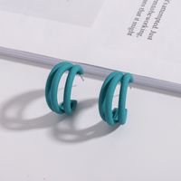 Korean Fresh Candy Color Retro Small Simple And Cute Earrings Wholesale sku image 1