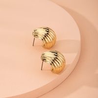 Fashion Simple Shell Retro Alloy Earrings For Women Hot-saling Wholesale sku image 1