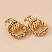 New Exaggerated Retro Fashion Popular Geometric Creative Earrings Wholesale sku image 2