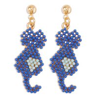 Boucles D&#39;oreilles Pendantes De Perles De Chat Mignon De Bande Dessinée En Gros Nihaojewelry sku image 1
