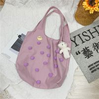 Fashion Plush Balls Solid Color Large-capacity One-shoulder Handbag Wholesale Nihaojewelry main image 4