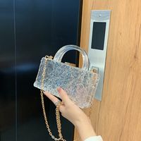 Fashion New Transparent Ice Cracked Acrylic T-shaped Bag Wholesale Nihaojewelry main image 1