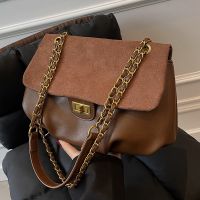 New Fashion Lock Contrast Color Large-capacity Shoulder Handbags Wholesale Nihaojewelry main image 6