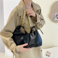 New Casual One-shoulder Underarm Wide Chain Cloud Shaped Fold Bag Wholesale Nihaojewelry main image 5