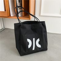 Large-capacity Printed Letter One-shoulder Canvas Tote Bag Wholesale Nihaojewelry main image 1