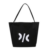 Large-capacity Printed Letter One-shoulder Canvas Tote Bag Wholesale Nihaojewelry main image 3