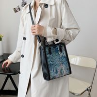 Large-capacity Oil Painting Fashion Shoulder Tote Bag Wholesale Nihaojewelry main image 4