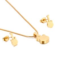 Titanium Steel 18K Gold Plated Fashion No Inlaid main image 1