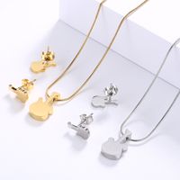 Titanium Steel 18K Gold Plated Fashion No Inlaid main image 5