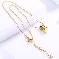 Titanium Steel 18K Gold Plated Fashion Flower No Inlaid main image 4