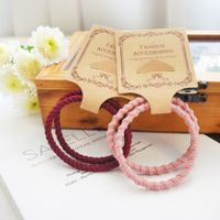 Solid Color Simple Elastic Hair Rope One Pairs Wholesale Jewelry Nihaojewelry main image 3