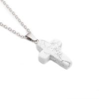Simple Cross Stainless Steel Necklace Wholesale sku image 3