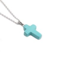 Simple Cross Stainless Steel Necklace Wholesale sku image 4