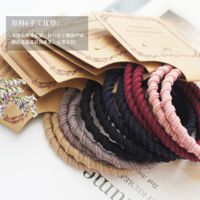Solid Color Simple Elastic Hair Rope One Pairs Wholesale Jewelry Nihaojewelry main image 5