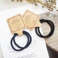 Solid Color Simple Elastic Hair Rope One Pairs Wholesale Jewelry Nihaojewelry main image 6