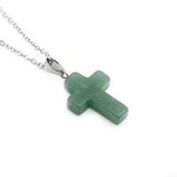 Simple Cross Stainless Steel Necklace Wholesale sku image 6