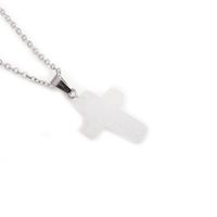 Einfache Kreuz Edelstahl Halskette Großhandel sku image 8