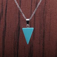 Fashion Triangle Semi-precious Stainless Steel Necklace Wholesale sku image 1