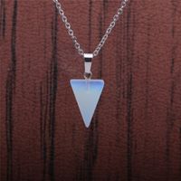 Fashion Triangle Semi-precious Stainless Steel Necklace Wholesale sku image 2