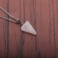 Fashion Triangle Semi-precious Stainless Steel Necklace Wholesale sku image 7