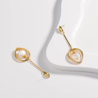 Simple Drop Pendant Pearl Long Tassel Earrings Wholesale Nihaojewelry main image 6