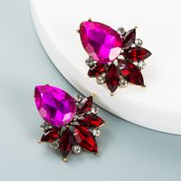 Retro Drop-shaped Colored Glass Earrings Wholesale Nihaojewelry main image 3