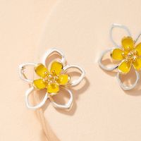 Boucles D&#39;oreilles Fleurs Douces Aiguilles Argent S925 sku image 1