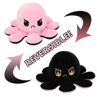 Flip Octopus Cute Multicolor Doll Double Face Expression Flip Octopus Doll Peluche Jouet sku image 29