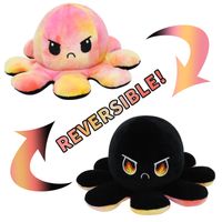 Flip Octopus Cute Multicolor Doll Double Face Expression Flip Octopus Doll Peluche Jouet sku image 30