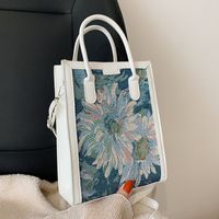 Large-capacity Oil Painting Fashion Shoulder Tote Bag Wholesale Nihaojewelry sku image 1