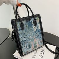 Large-capacity Oil Painting Fashion Shoulder Tote Bag Wholesale Nihaojewelry sku image 2