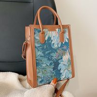 Large-capacity Oil Painting Fashion Shoulder Tote Bag Wholesale Nihaojewelry sku image 3