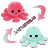 Flip Octopus Cute Multicolor Doll Double Face Expression Flip Octopus Doll Peluche Jouet sku image 33