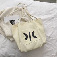 Large-capacity Printed Letter One-shoulder Canvas Tote Bag Wholesale Nihaojewelry sku image 3