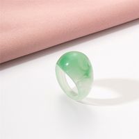 Korean Fashion Drop-shaped Acrylic Transparent Ring sku image 1
