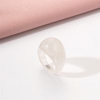 Korean Fashion Drop-shaped Acrylic Transparent Ring sku image 2