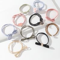 Korean Simple Rubber Band Hair Rope Set Wholesale Nihaojewelry main image 3