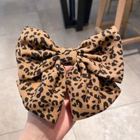 Korean Style Leopard Print Bow Hairpin Wholesale Nihaojewelry sku image 1