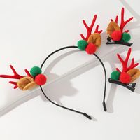 Christmas Elk Horn Hair Band Hairpin Set Wholesale Nihaojewelry main image 8