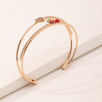 Lovely Simple Cherry Peach Heart Golden Bracelet Wholesale Nihaojewelry main image 5