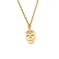 Fashion Skull Stainless Steel Necklace sku image 3