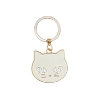 Simple Alloy Animal Big Face Cat Keychain Wholesale Nihaojewelry sku image 1