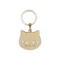 Simple Alloy Animal Big Face Cat Keychain Wholesale Nihaojewelry sku image 2