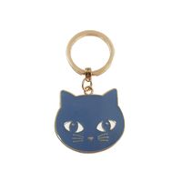 Simple Alloy Animal Big Face Cat Keychain Wholesale Nihaojewelry sku image 4