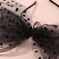 Simple Net Yarn Polka Dots Bow Hairband Wholesale Nihaojewelry main image 5